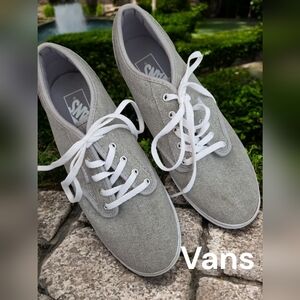 *0461 Vans Used Once  Canvas Sneakers Shoes Women 7